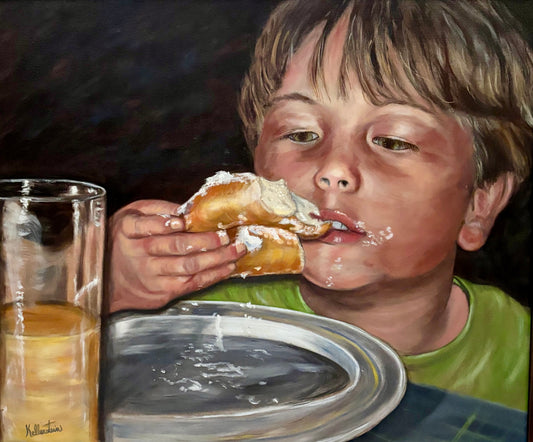 La gourmandise d'un enfant